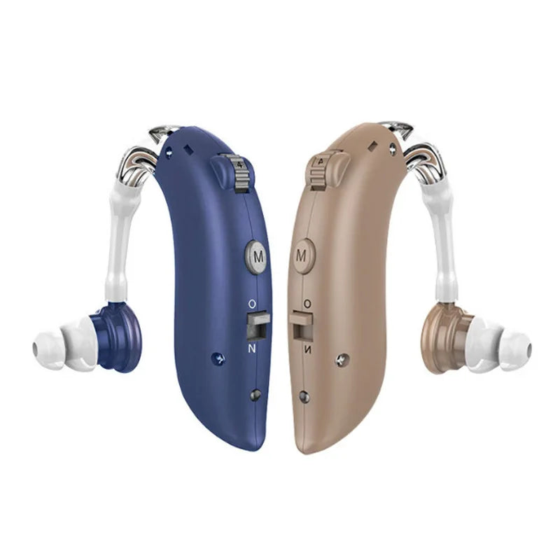 ClearSound ITE amplifier size comparison with coin