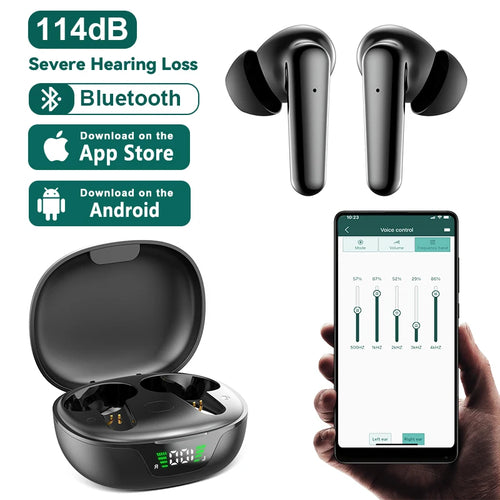 ClearSound Bluetooth hearing amplifier with smartphone app control