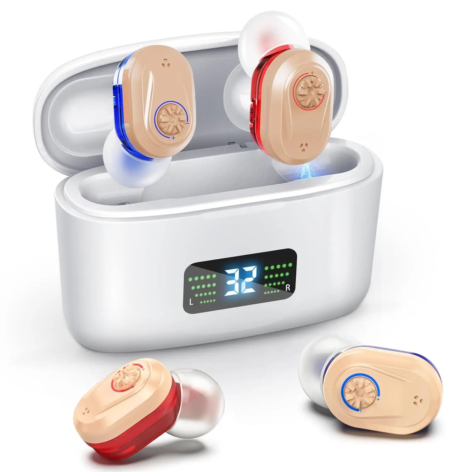 ClearSound Display hearing amplifier with LED battery indicator